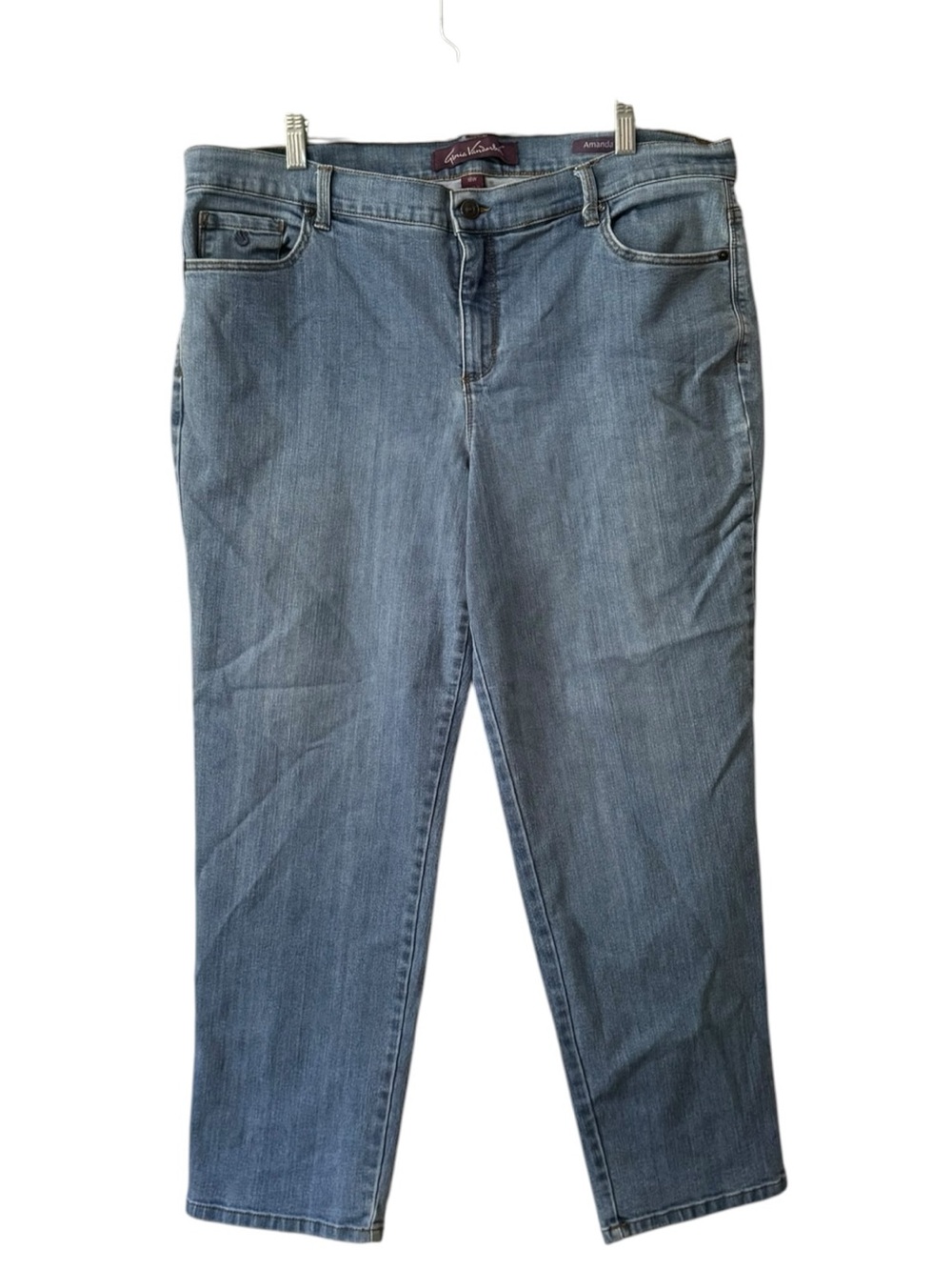 Gloria Vanderbilt New Amanda Jeans Women Size 18W Short Denim Casual Stretch